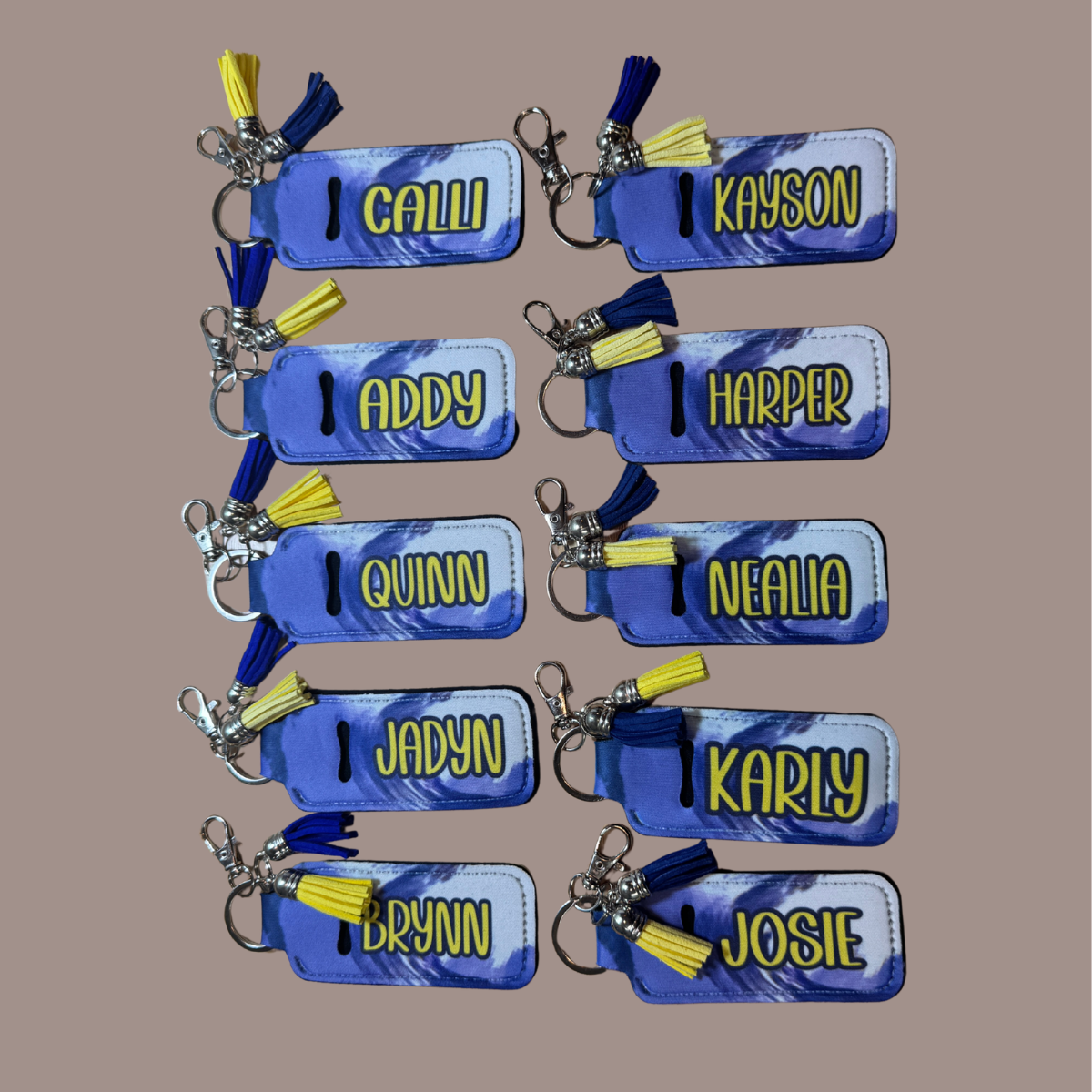 Neoprene (soft) Keychains