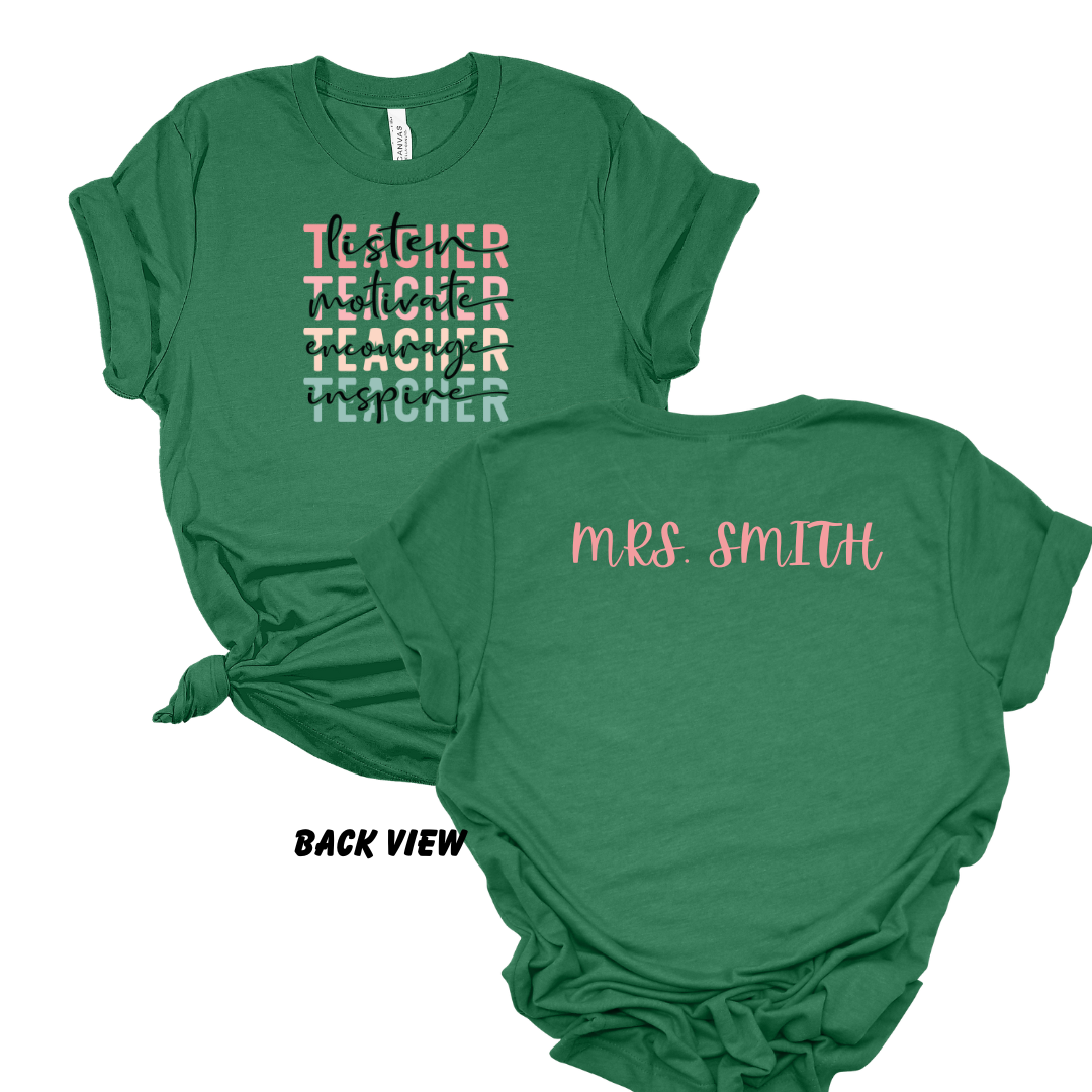 Teachers Listen, Motivate, Encourage, Inspire