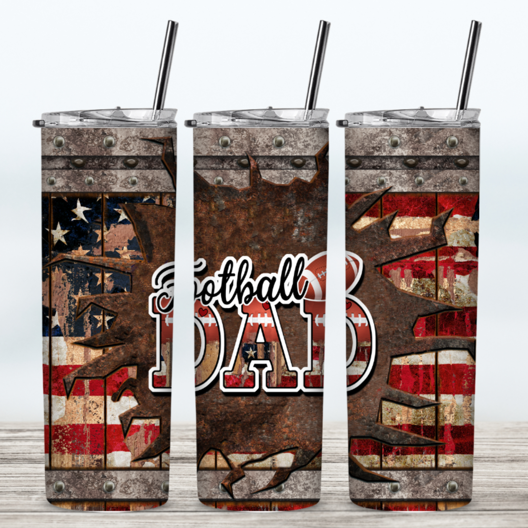 Softball or Football Dad 20 oz Tumbler