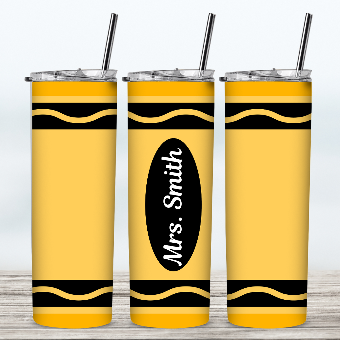 Crayon Tumbler for your Teacher