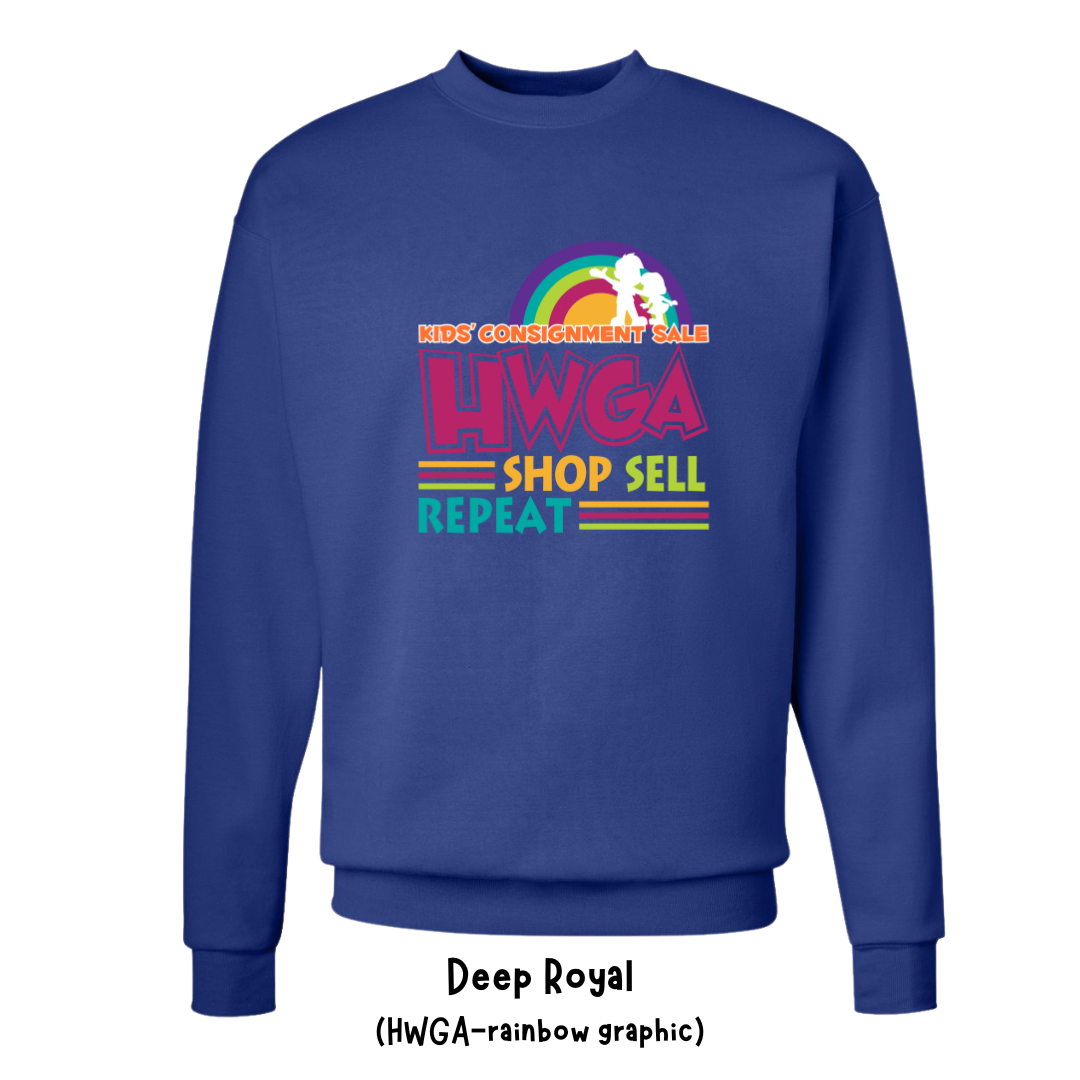 HWGA Crewneck Sweatshirts (new logos)
