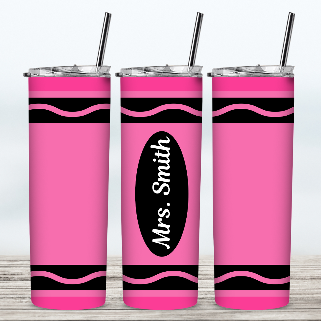 Crayon Tumbler for your Teacher