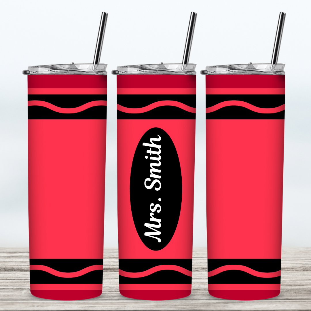 Crayon Tumbler for your Teacher