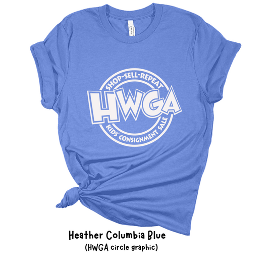 HWGA Short Sleeve T-shirts (new logos)