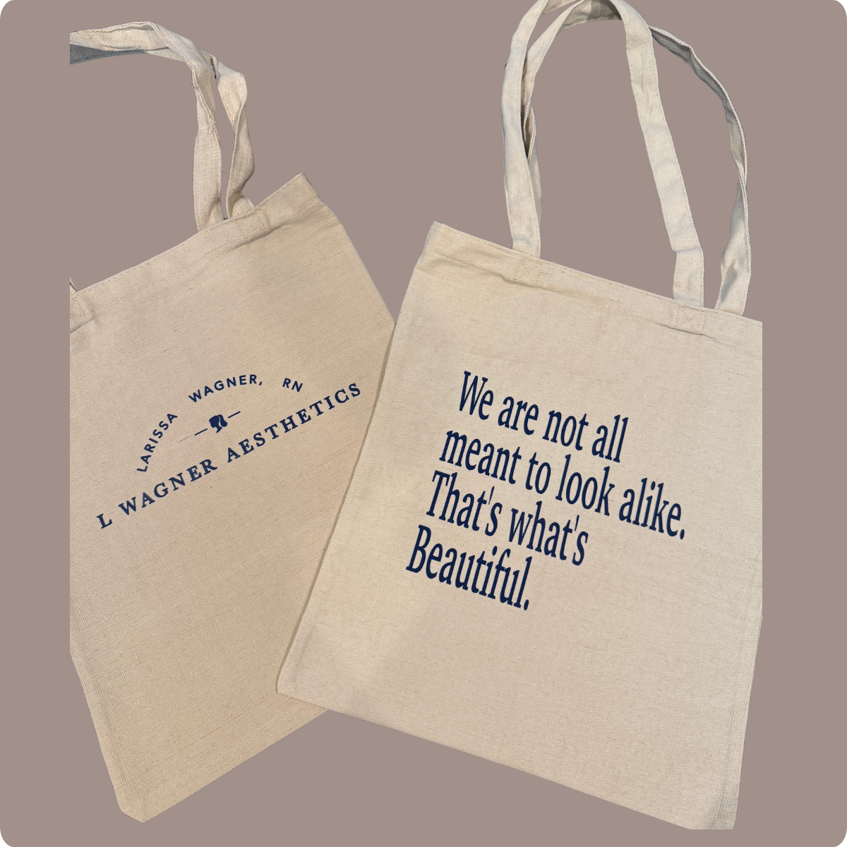 Canvas Tote and Makeup Bags