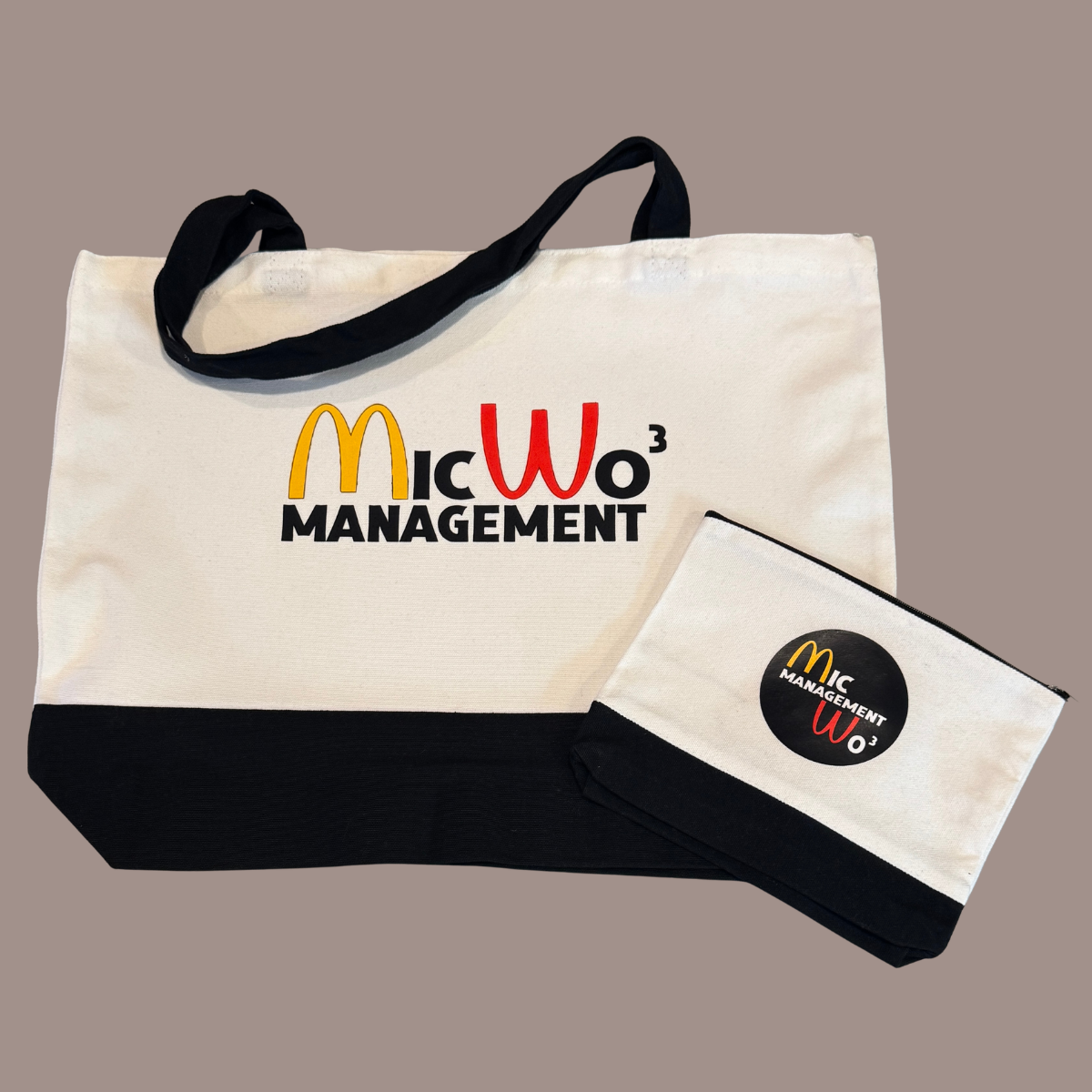 Canvas Tote and Makeup Bags